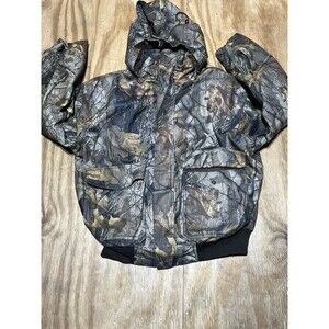 10X Realtree Hardwoods Camo Hunting Jacket Removable Lining & Hood  Zip @urack